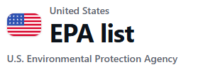 United States EPA list