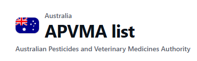 Australia APVMA list